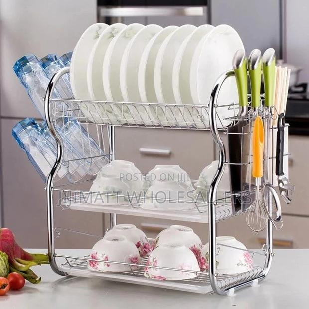 Rashnik 3 Tier Dish Rack Stainless Steel Available - thumbnail 2