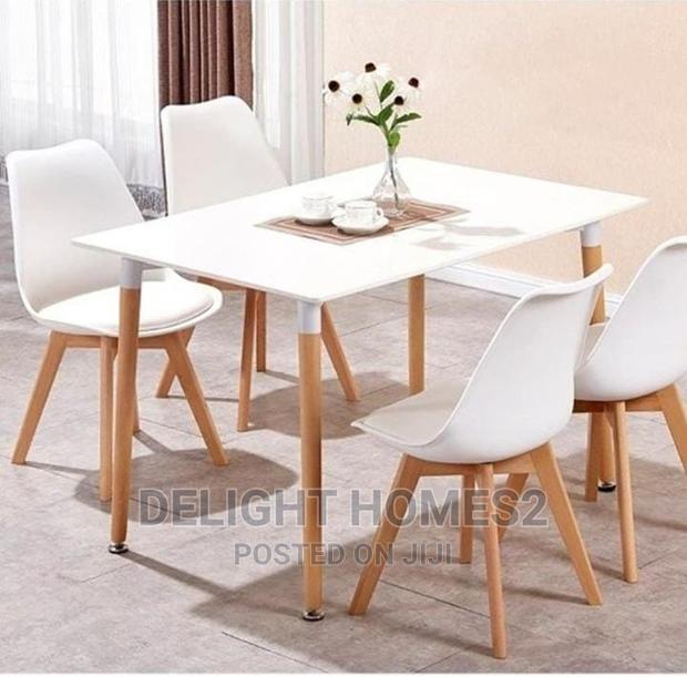 Padded White Eames Chairs - thumbnail 3