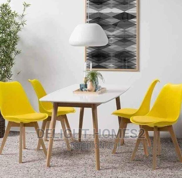 Padded White Eames Chairs - thumbnail 2