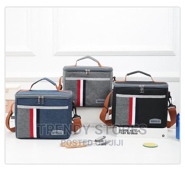 Denim-Oxford Insulated Lunch Bag - main view