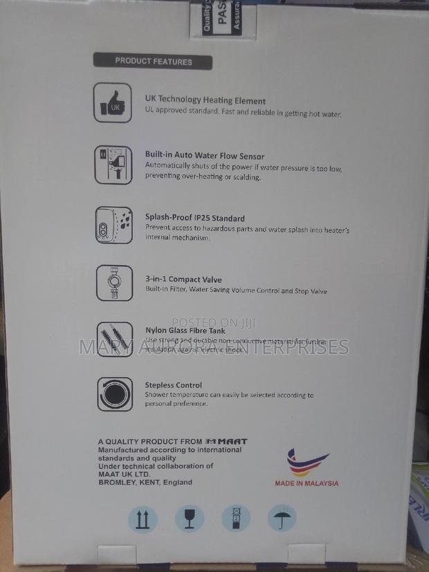 Maat Water Heater With Inbuilt Pump - thumbnail 3