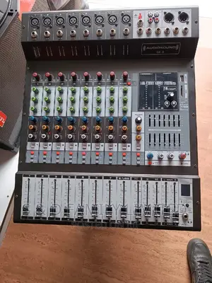 Audio Sound GX-8 8 Channels Powered Mixer