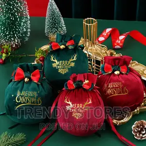 Santa Gift Candy Cookie Apple Bag