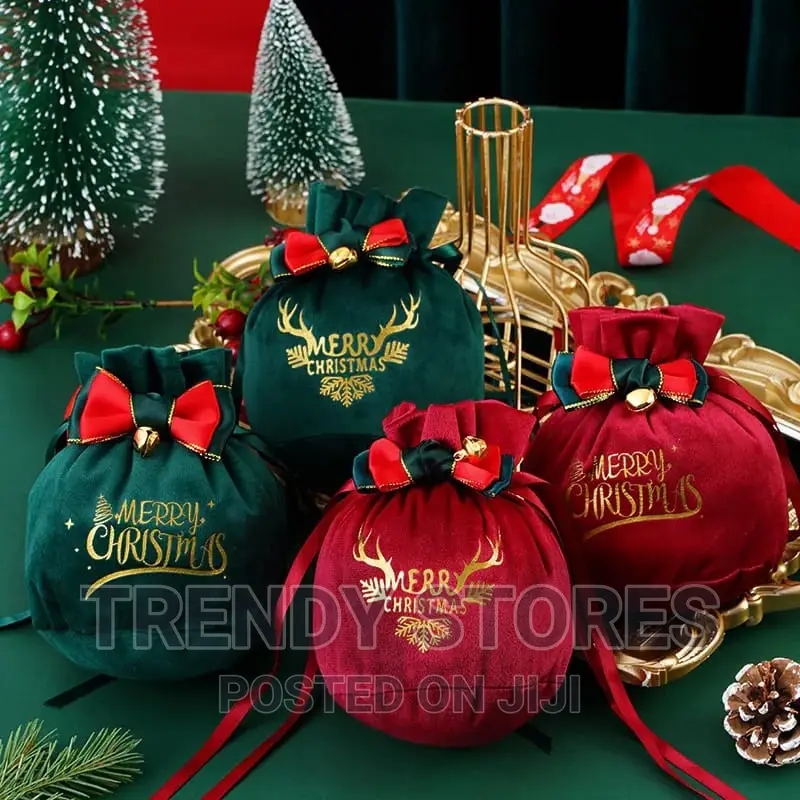Santa Gift Candy Cookie Apple Bag