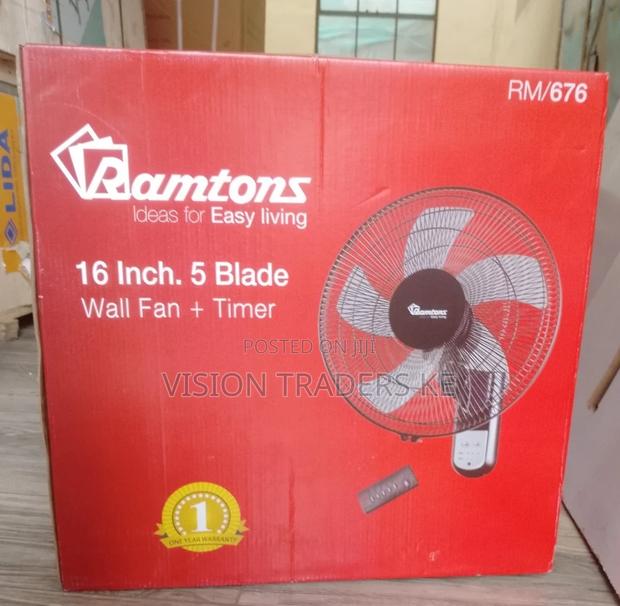 Ramtons RM/676 16 Inches Wall Mounted Fan. - main view