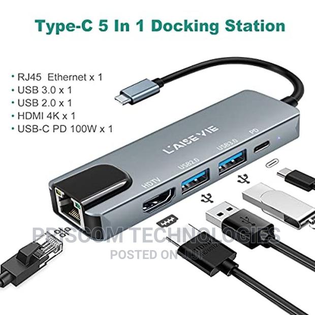Type C Hub 5 in 1 USB Type C Hub With HDMI - main view