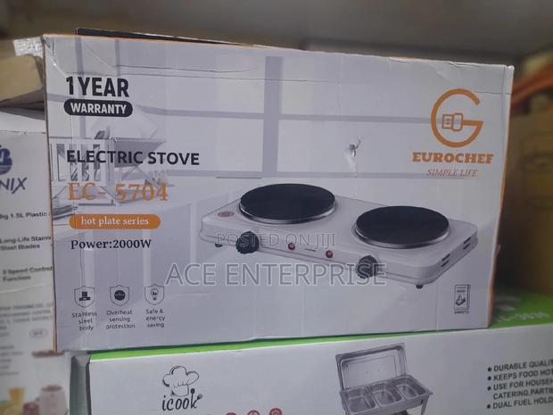Eurochef Double Hot Plate Portable Electric Cooker - main view