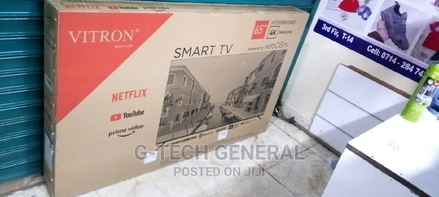 Vitron 65" Inch Television Smart Webos HDR Dolby Audio