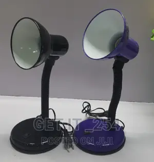 Bedside Lamp Available in Purple and Black Bulb Included