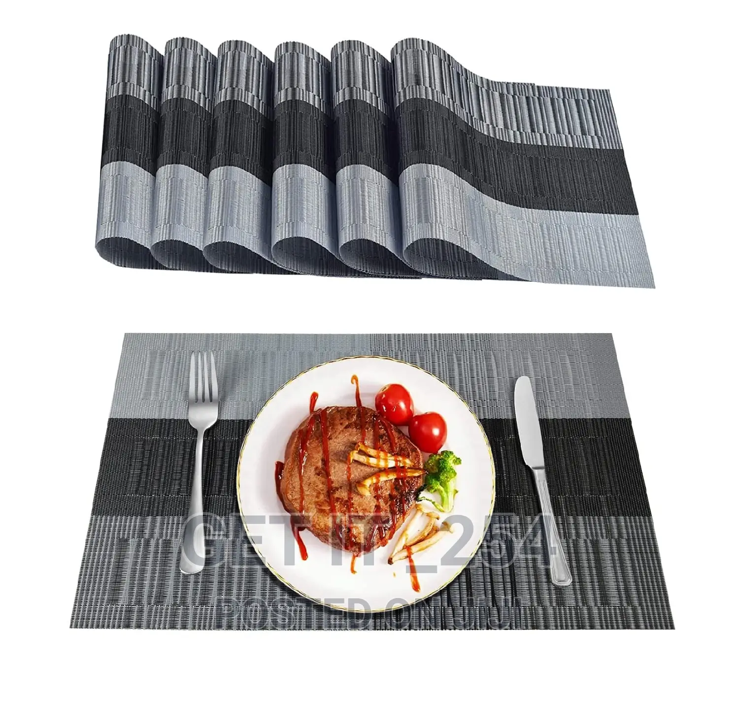 PVC TABLE Mats Per Pack of 6pcs Eac