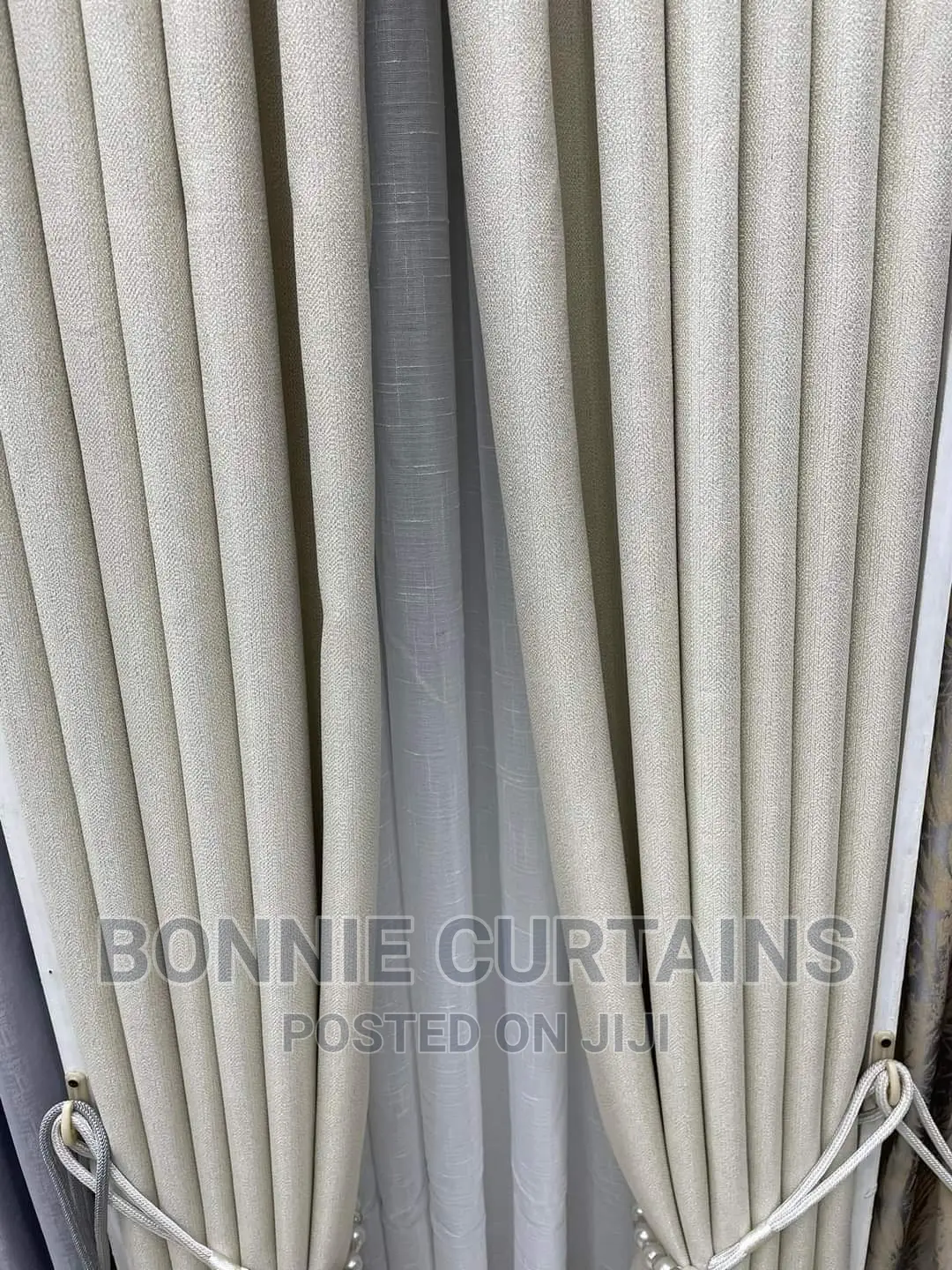 Grey Dark and White Sheers for Guests Rooms