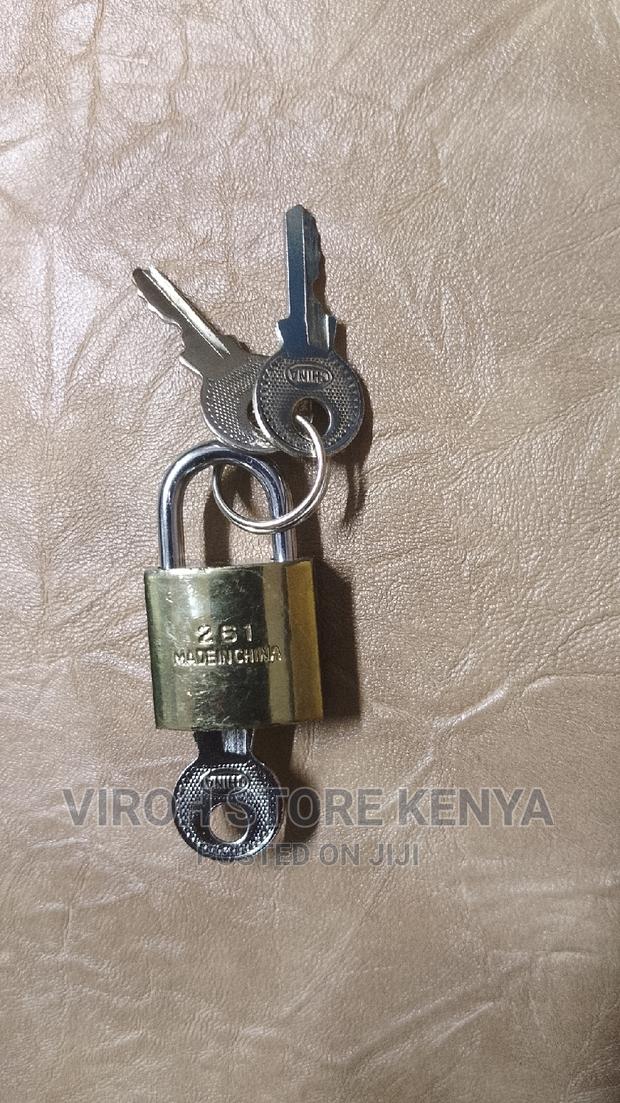 Tri-Cyclic Small Padlock for Suitcase With Three Keys