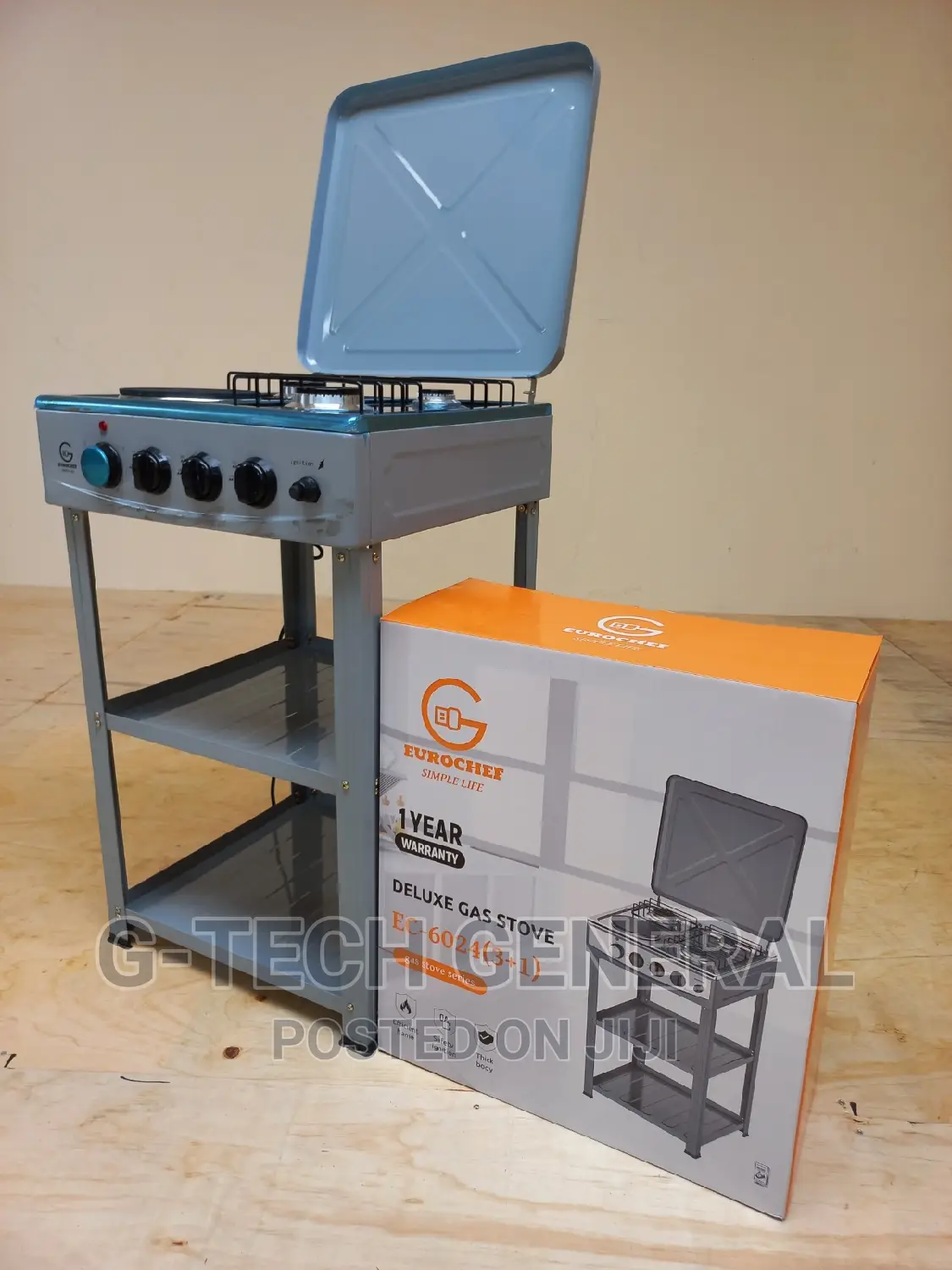 Eurochef 3gas+1electric Plate With Safety Ignition