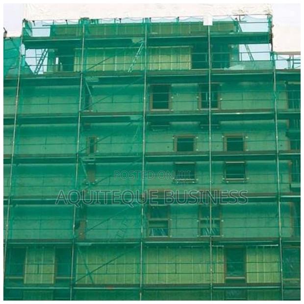 Scaffolding Green Construction Safety Nets - main view