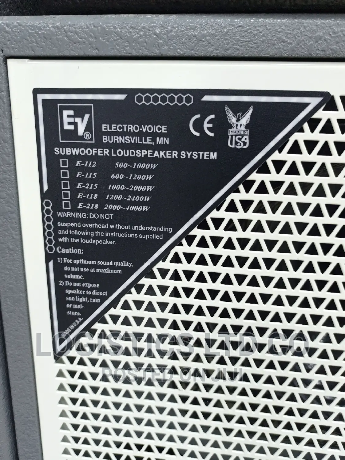 Ev White 15′′ Midrange Speaker Ds115