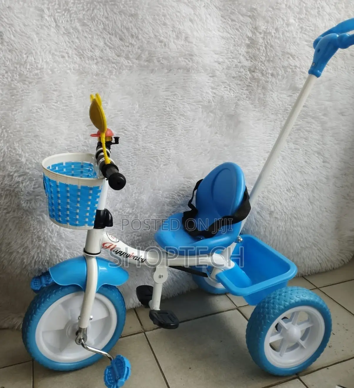 Tricycle With Push Handle
