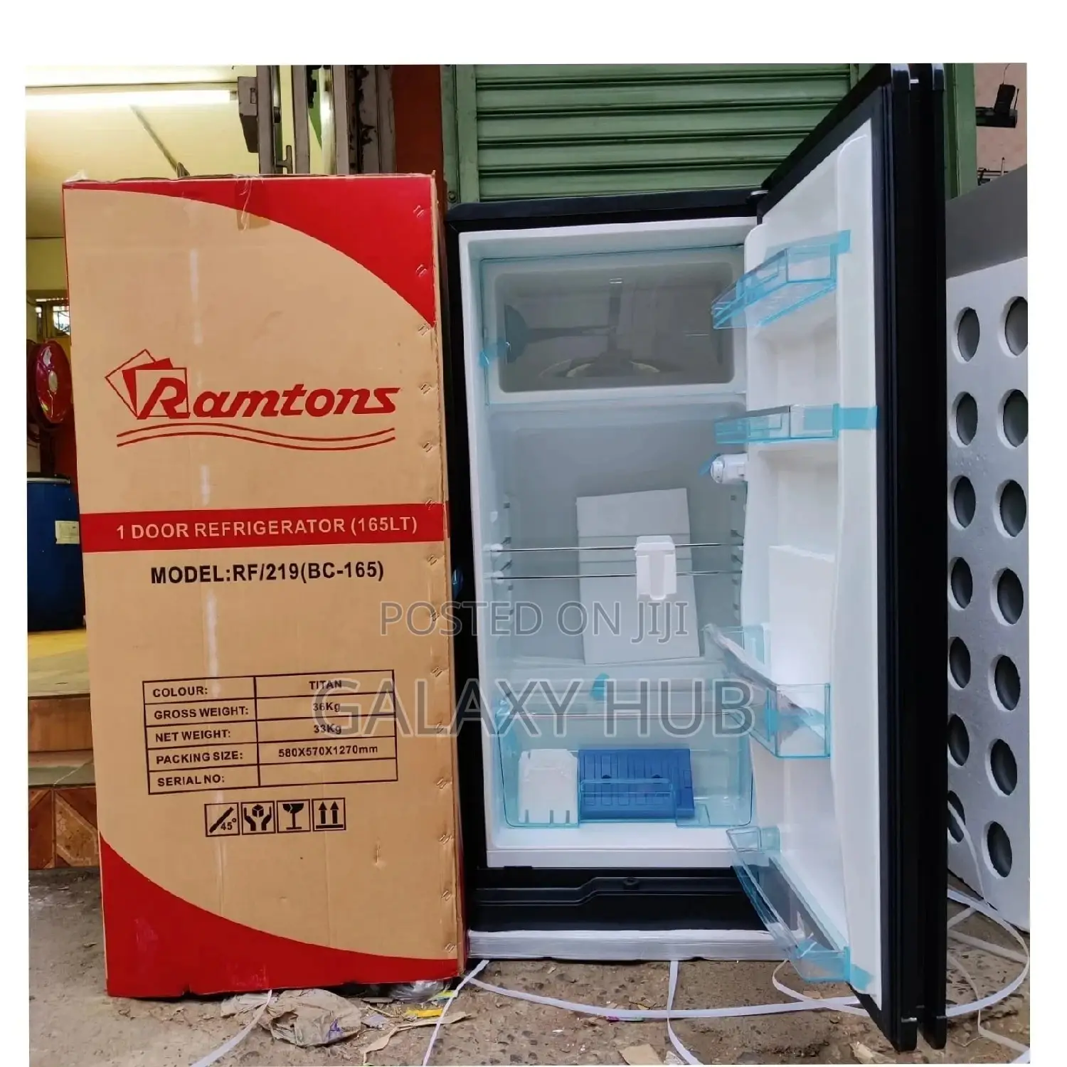 Fridge, Ramtons 165litres Single Door Refrigerator