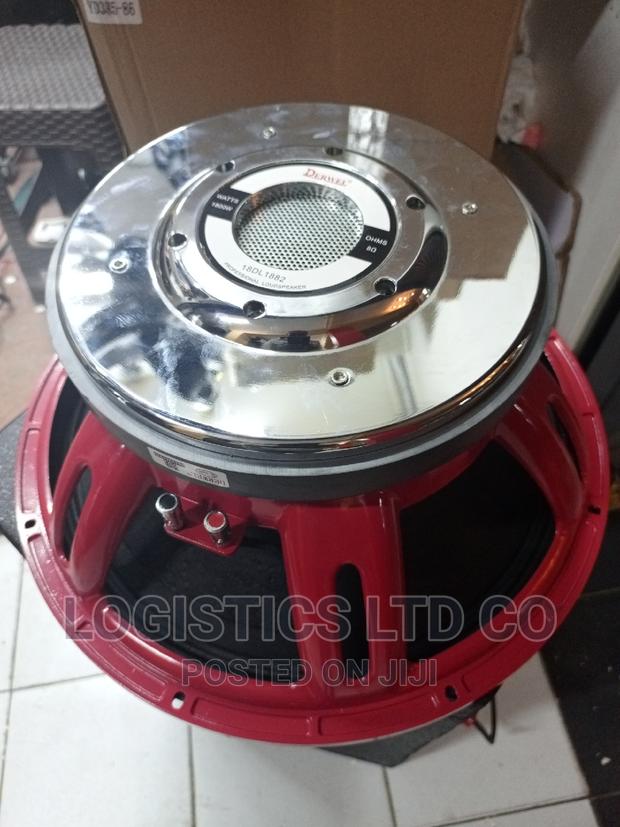 Derwel 18DL1882 Red PD1882 Naked 18 Inch Speaker
