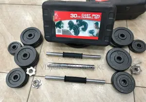 Chrome Dumbbell 30kgs Weight✓