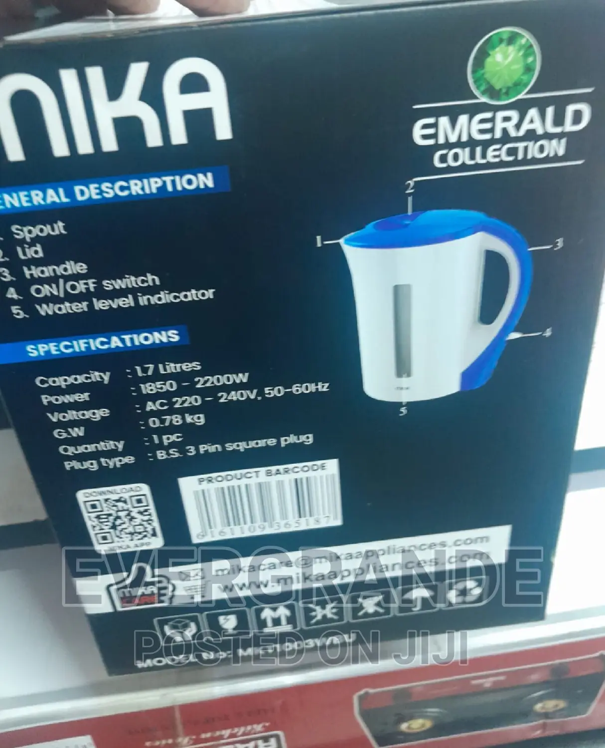 Electric Kettle Electric Kettle Mika Electric Kettle