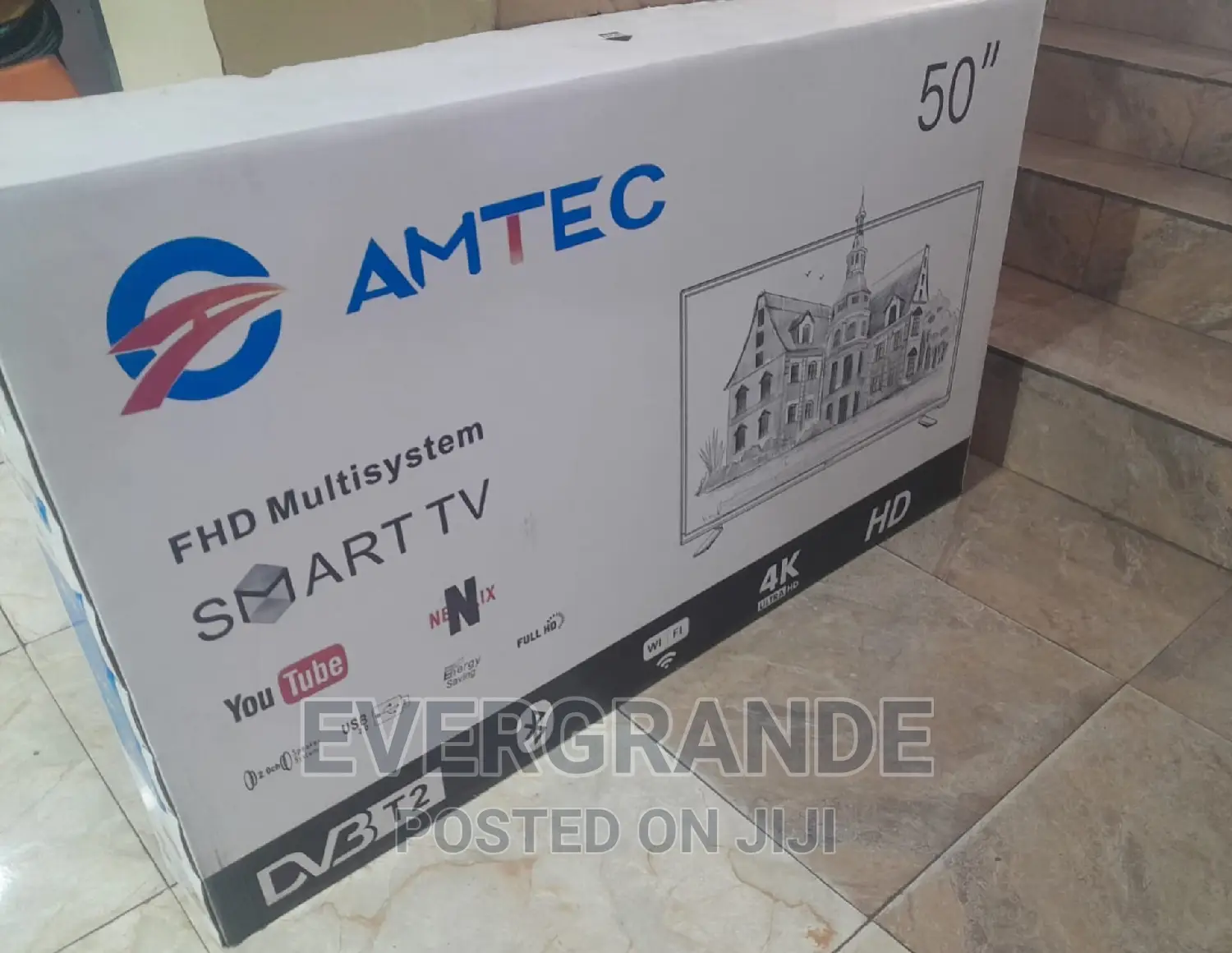 Amtec 50 Inches Smart Android Frameless 4 K Tv