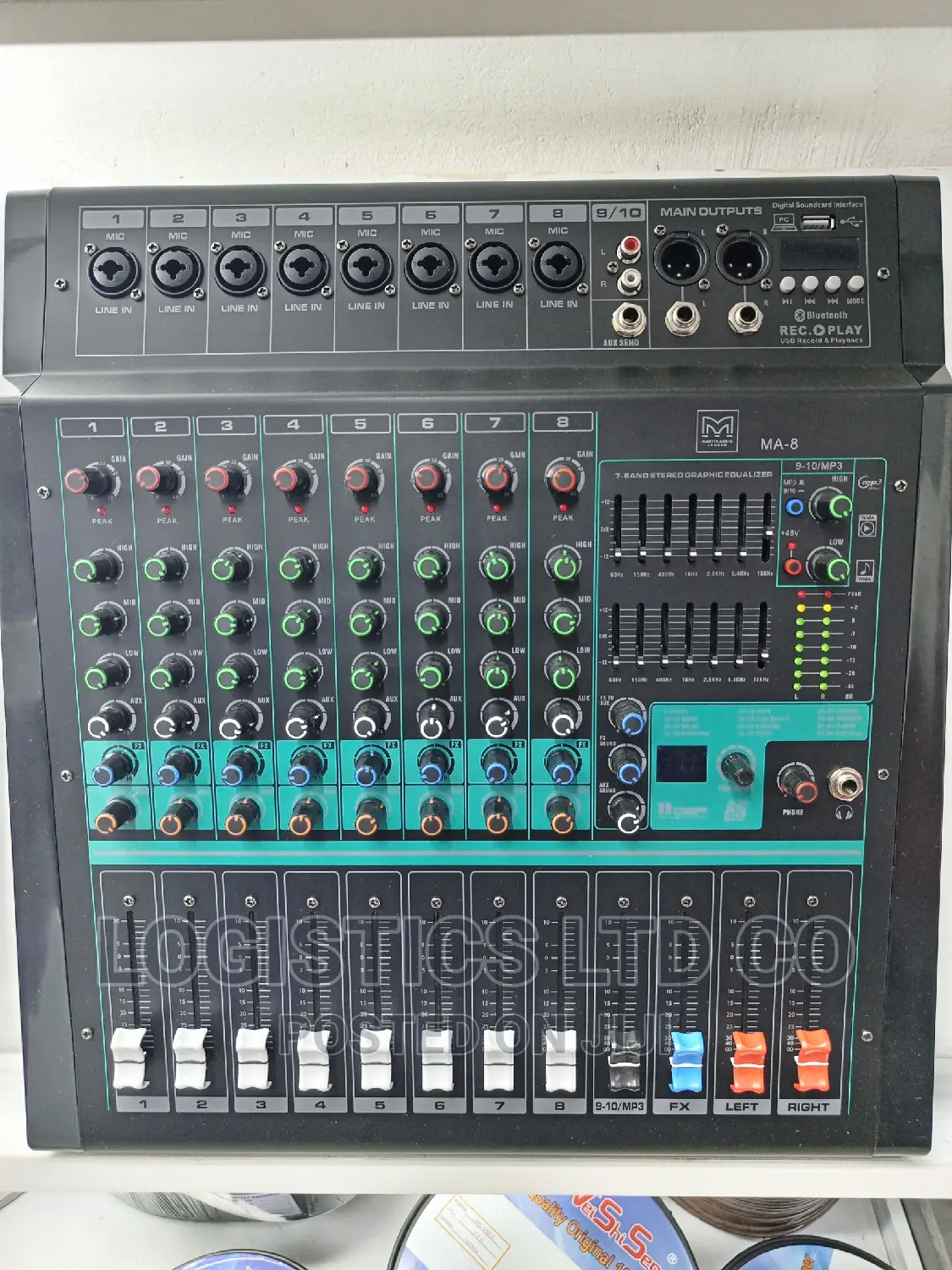 Martin Audio Powered Mixer,8channel With Bluetooth and USB