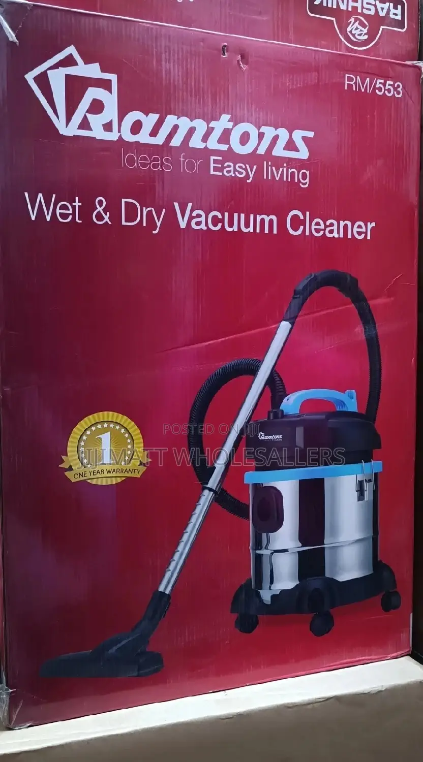 Vacuum Cleaner//Ramtons Wet and Dry Vacuum Cleaner Rm/553