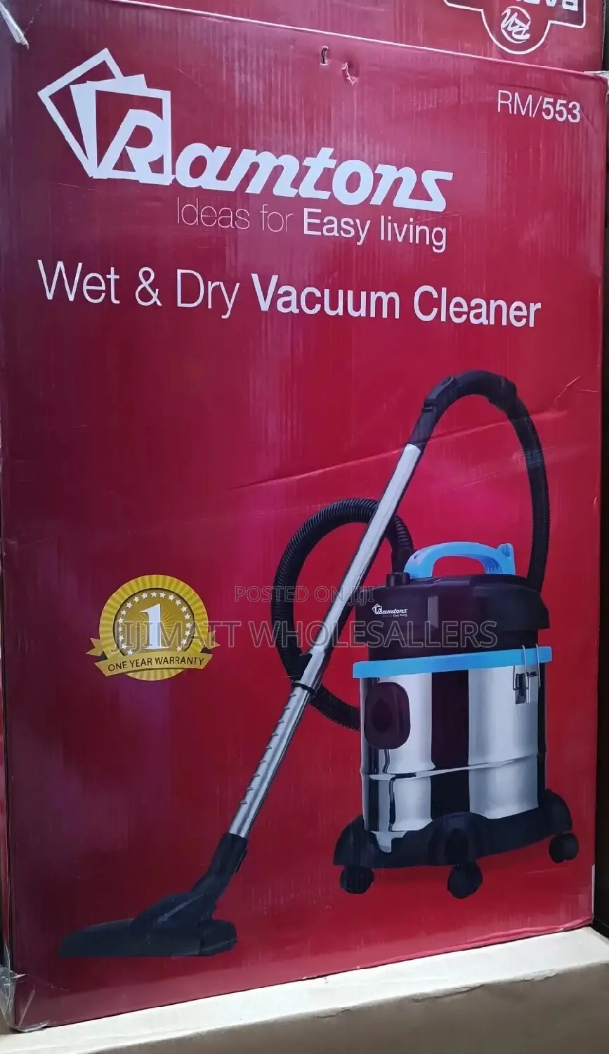 Vacuum Cleaner//Ramtons Wet and Dry Vacuum Cleaner Rm/553