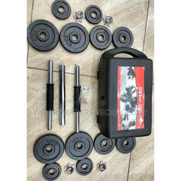 Adjustable Chrome Dumbbells Set With Carry Case Sets 20kg
