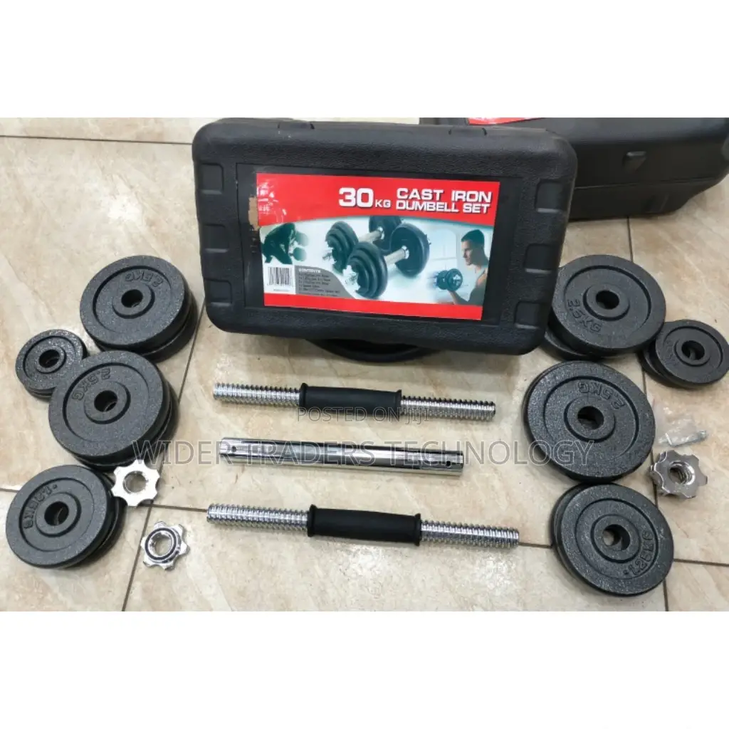 Adjustable Chrome Dumbbells Set With Carry Case Sets 30kg