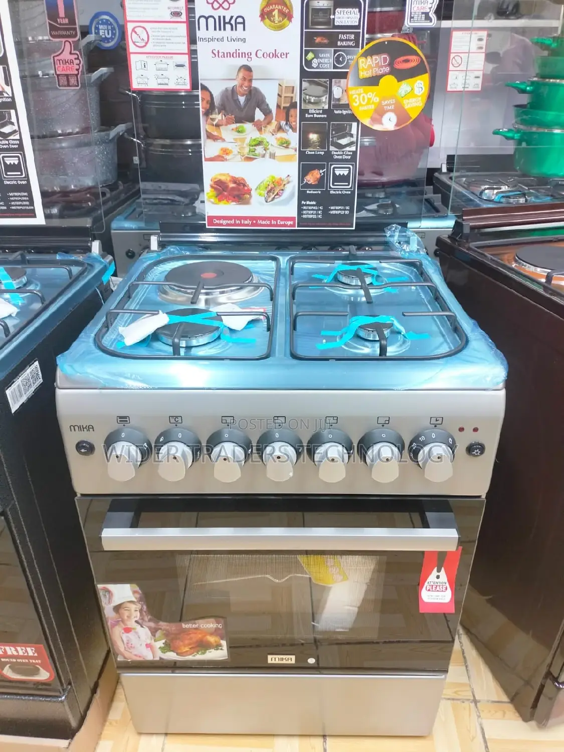 Mika MST60PU31SL/EM 60×60 3+1 Cooker