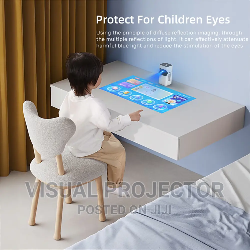 YUNDOO Smart Mini Ultra Short Throw Portable DLP Projector
