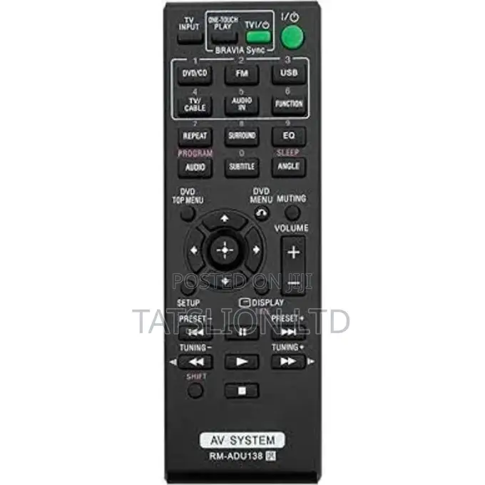 Sony Home Theatre Remote Control