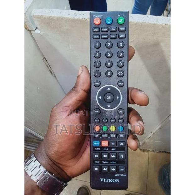 Vitron Digital Tv Remote Control Black