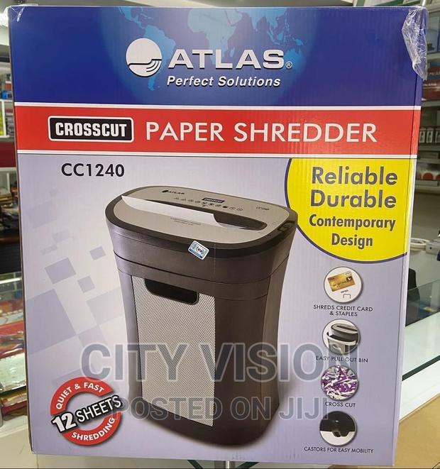Atlas Shredder Cc1240 12sheets Cross Cut ! Cc1240 Shredder,