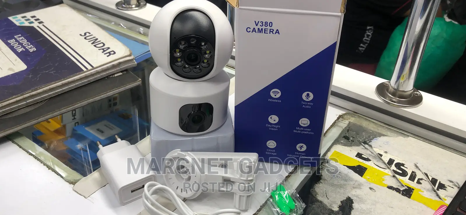 Smart Nanny Dual Camera 1 Rotating 1 Fixed With Motion