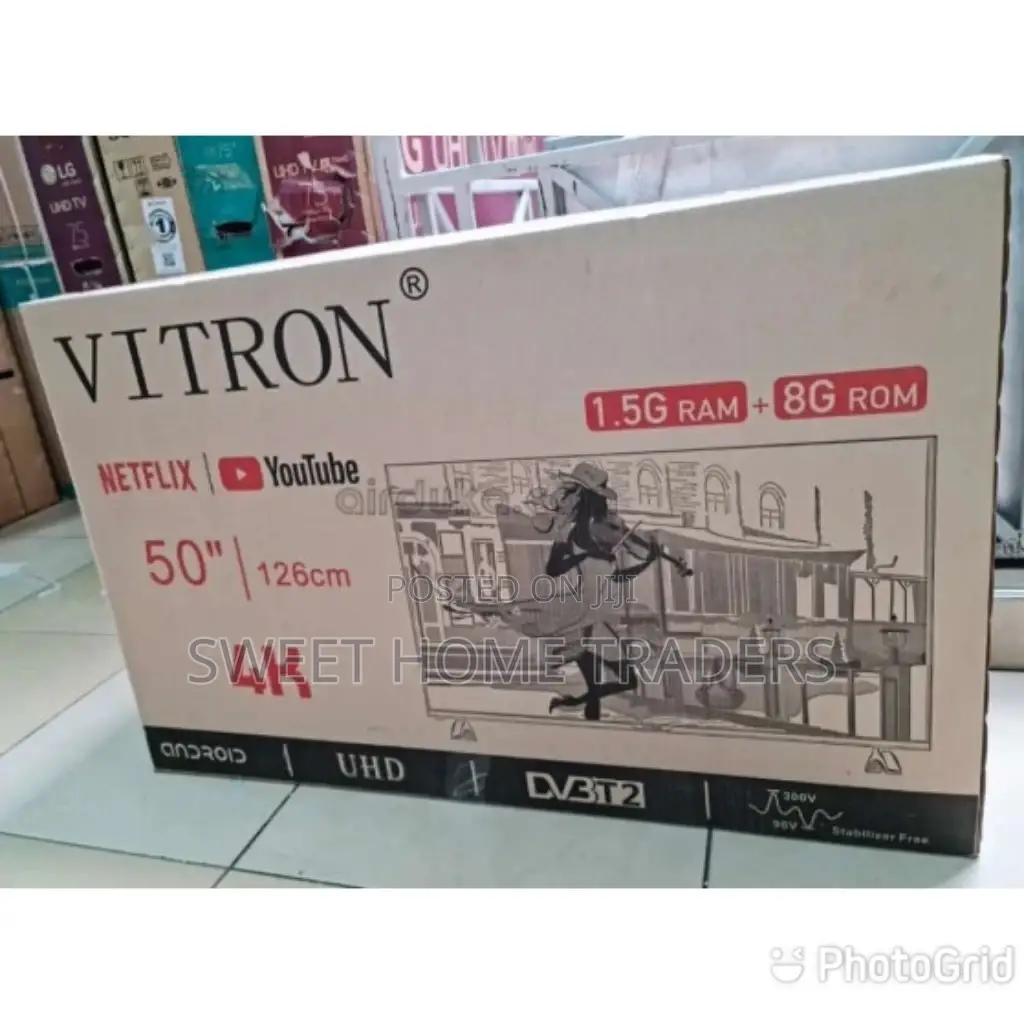 Vitron 50" Inch Frameless UHD Android TV BLUETOOTH