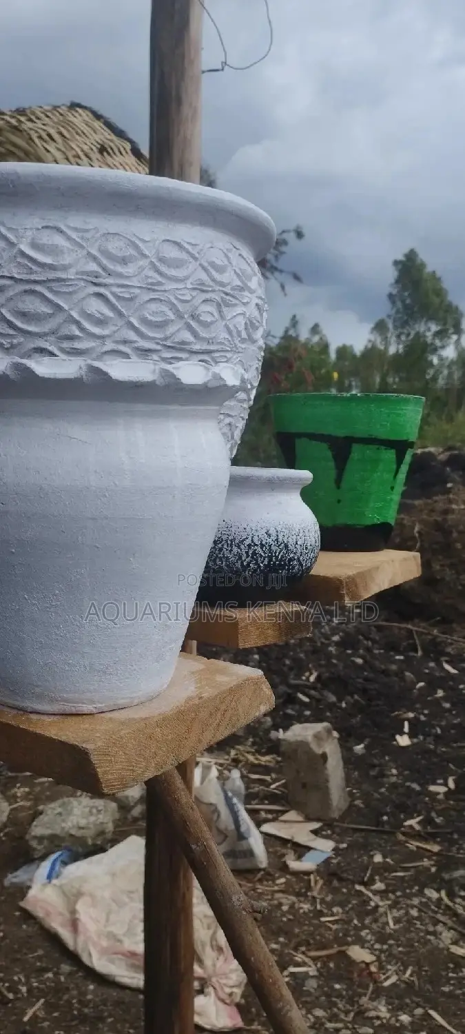 Coloured Clay Pots