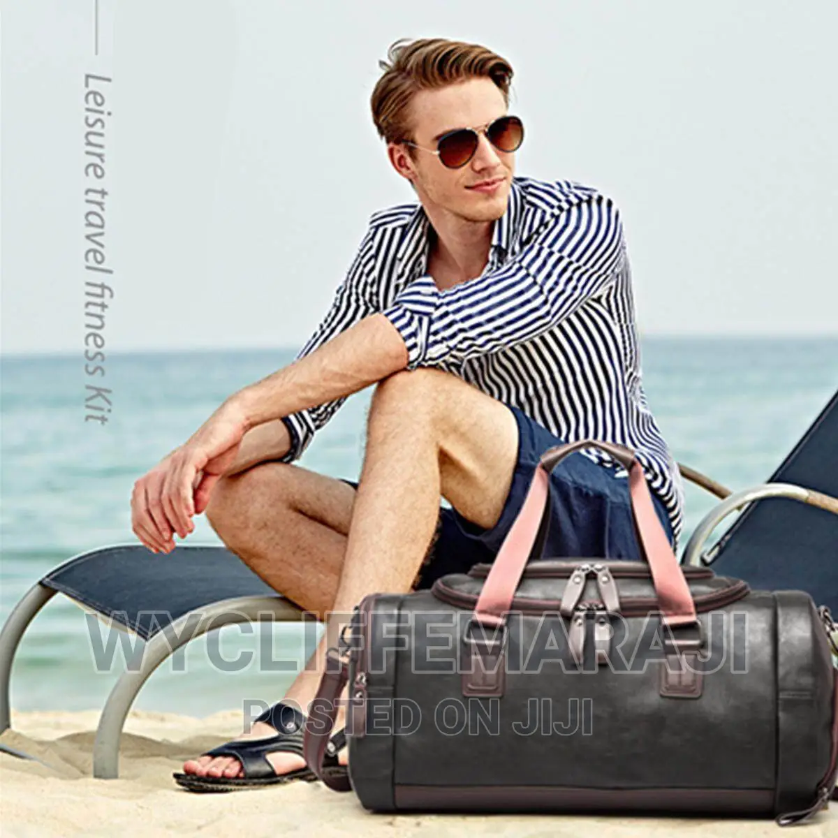 Leather Stylish Traveling Bag