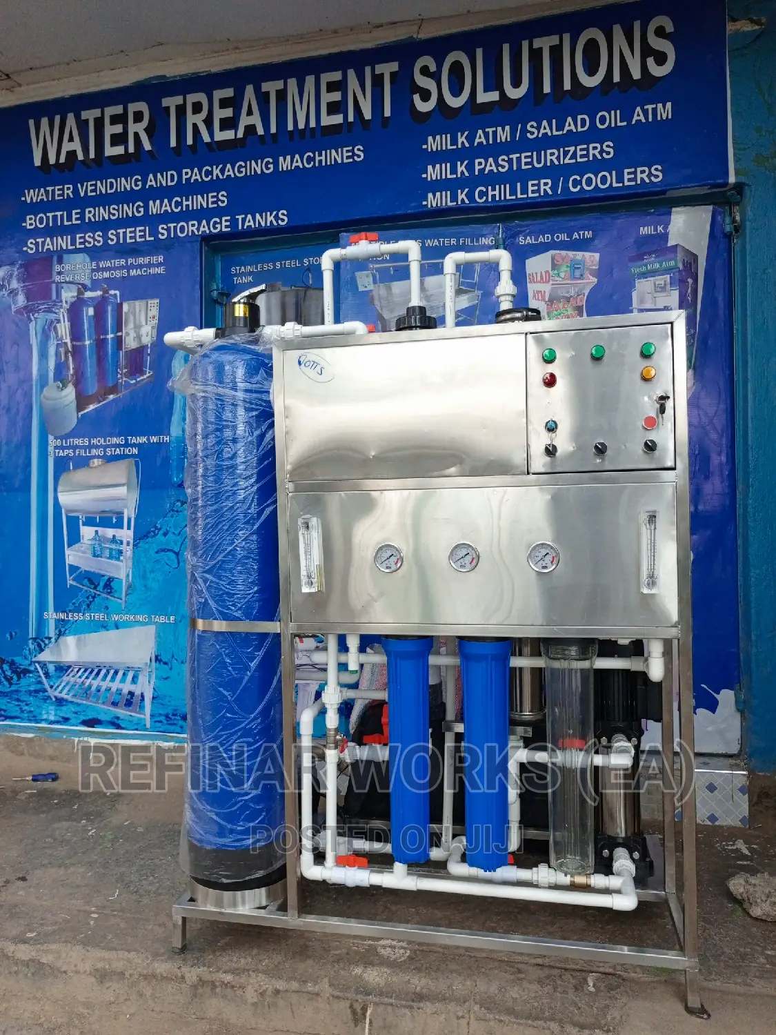 125 Liters Per Hour Water Treatment Reverse Osmosis Unit