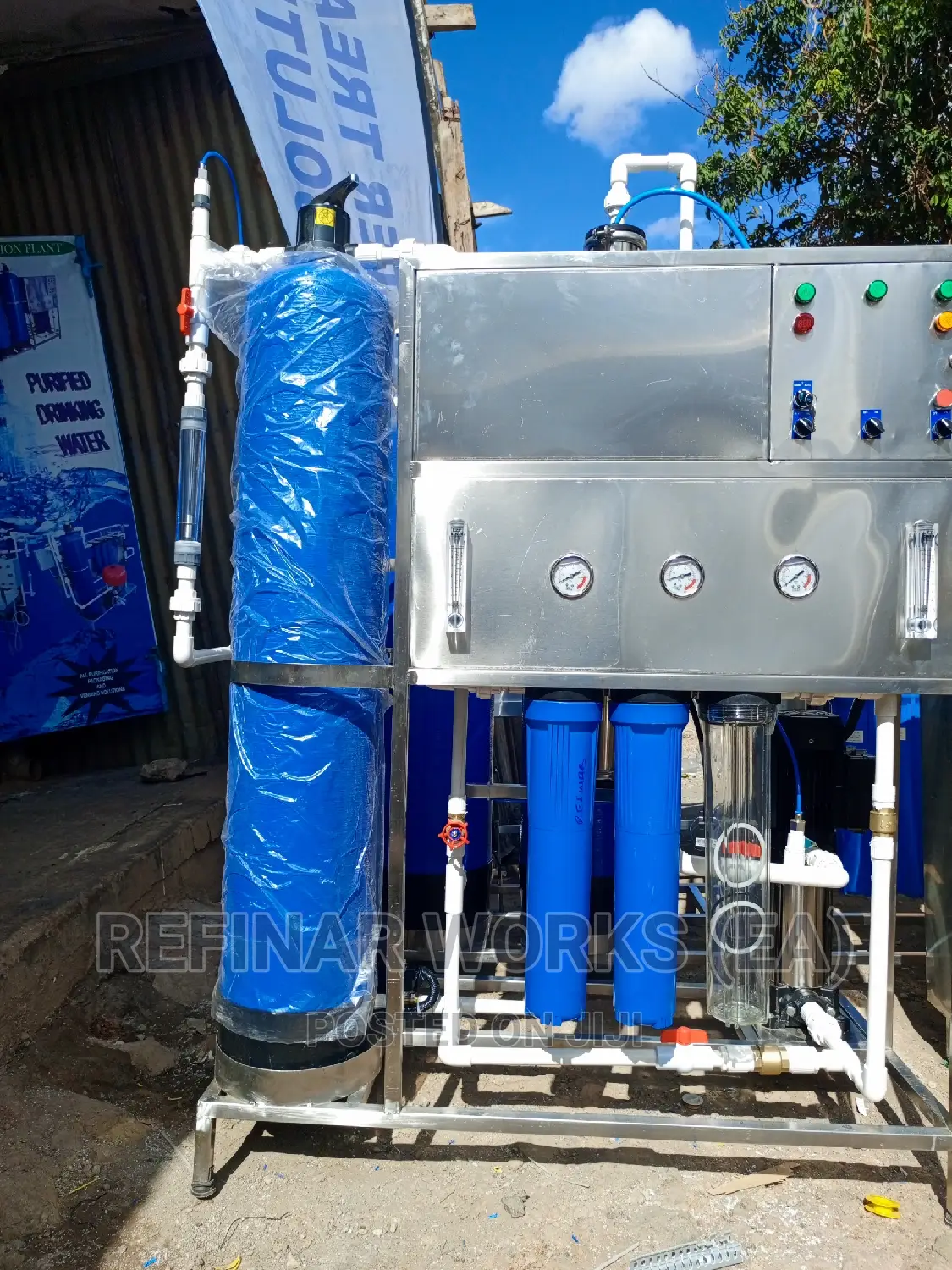 Borehole Water Purifier - Reverse Osmosis Treatment Plant
