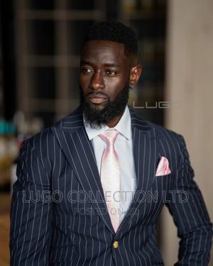 Pinstripe Black Suit - main view