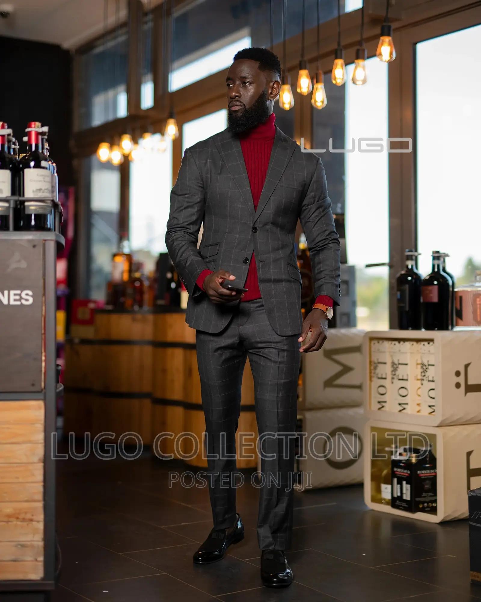 Checked Slim Fit Suits