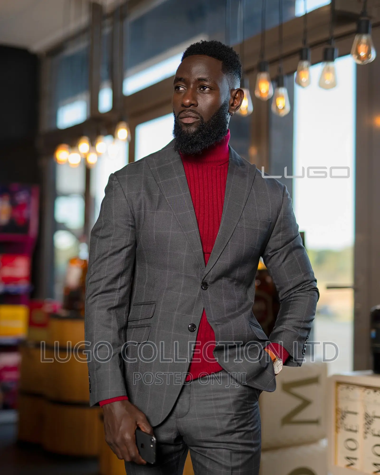 Checked Slim Fit Suits