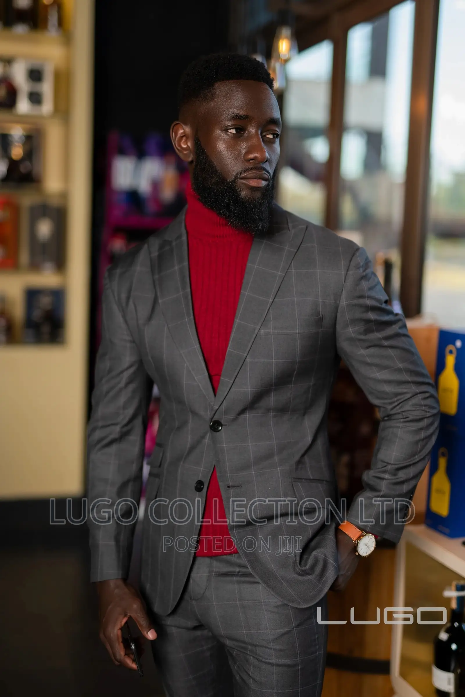 Checked Slim Fit Suits