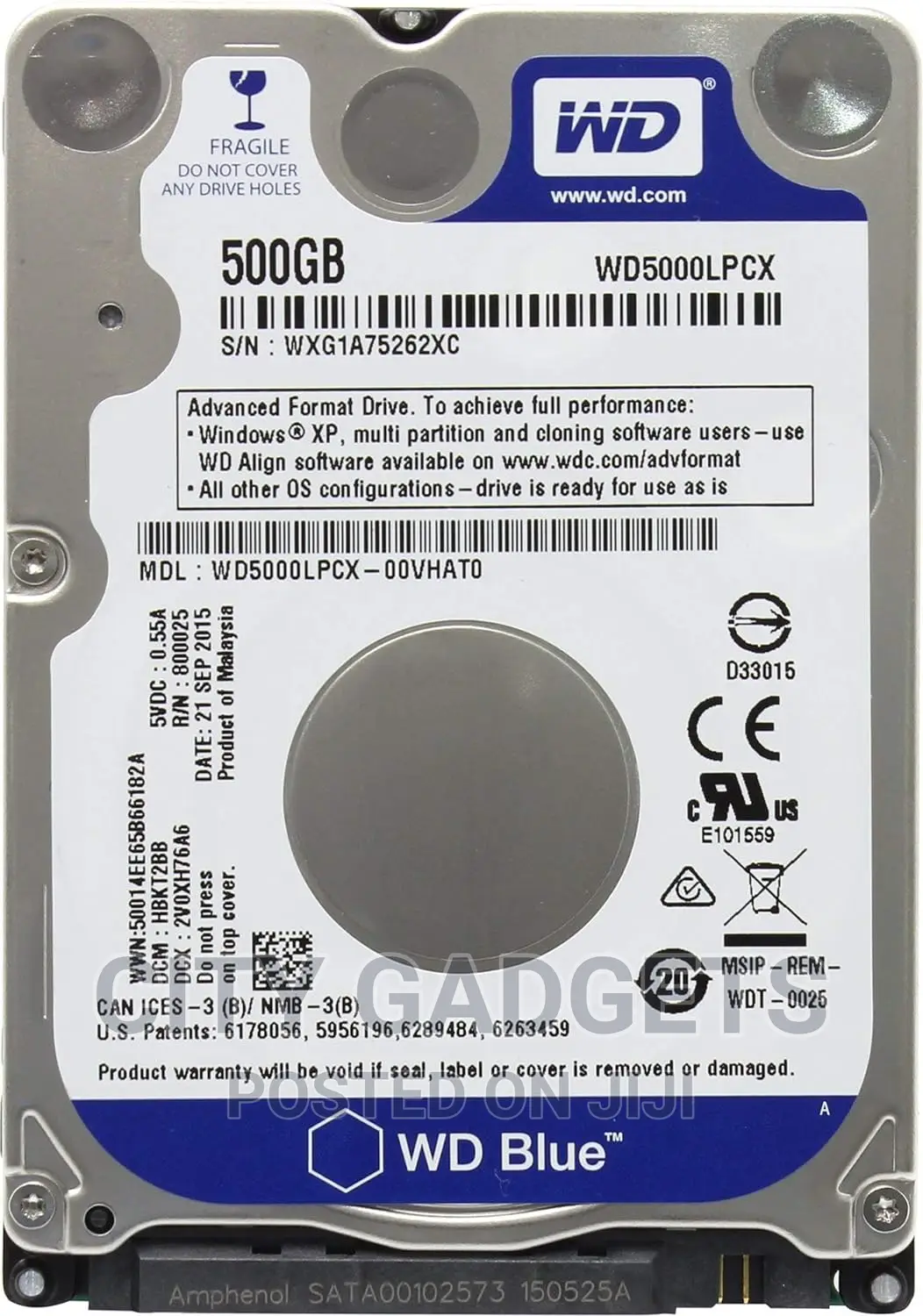 500GB 2.5" Playstation 3/Playstation 4 Hard Drive