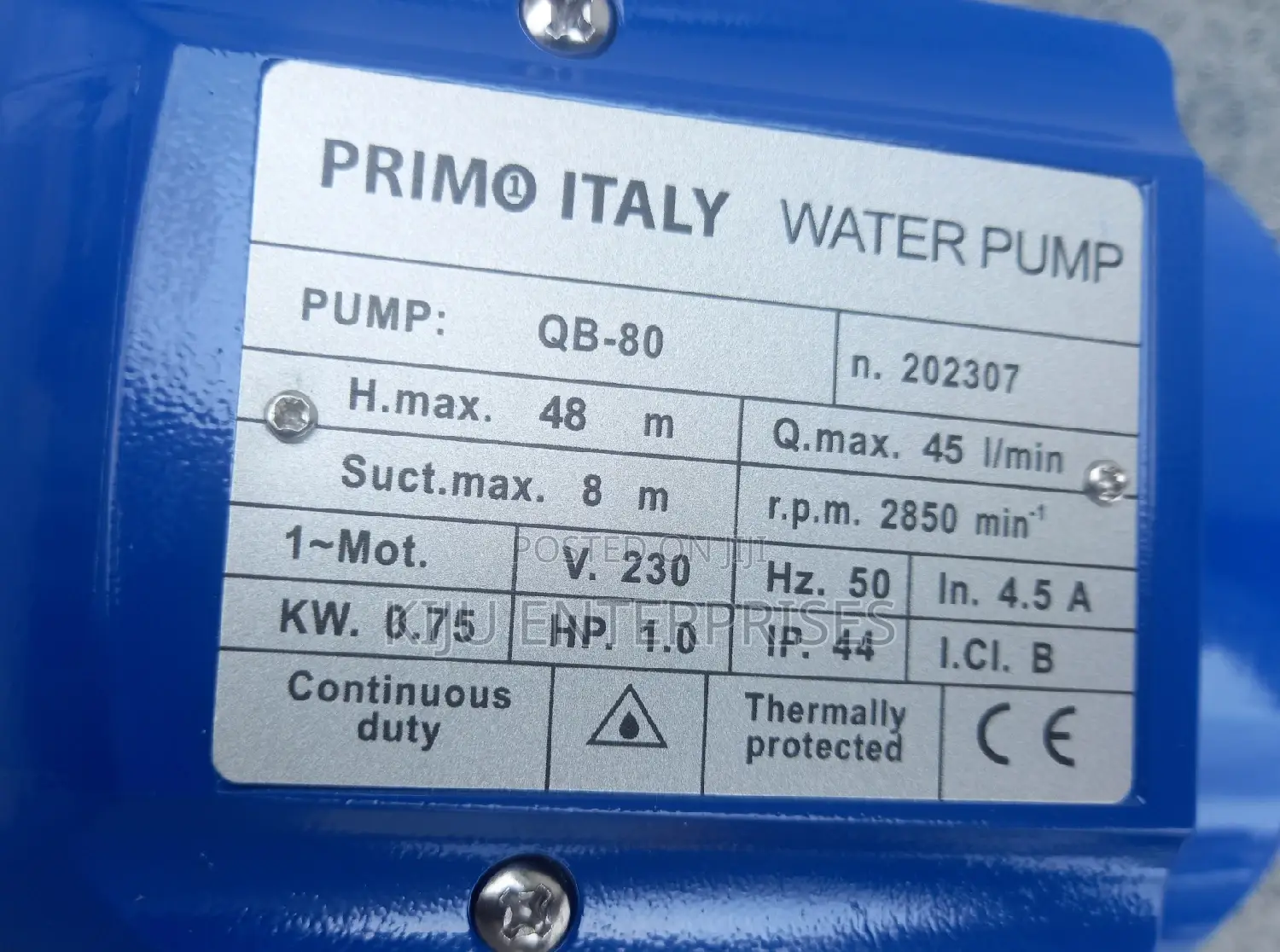 Primo-Water Pump Available Now