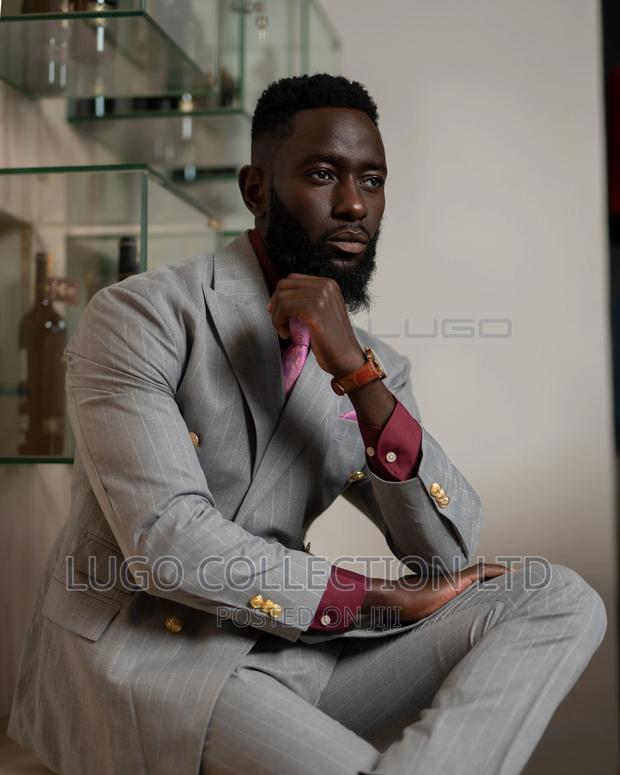 Double Breast Pinstripe Suit