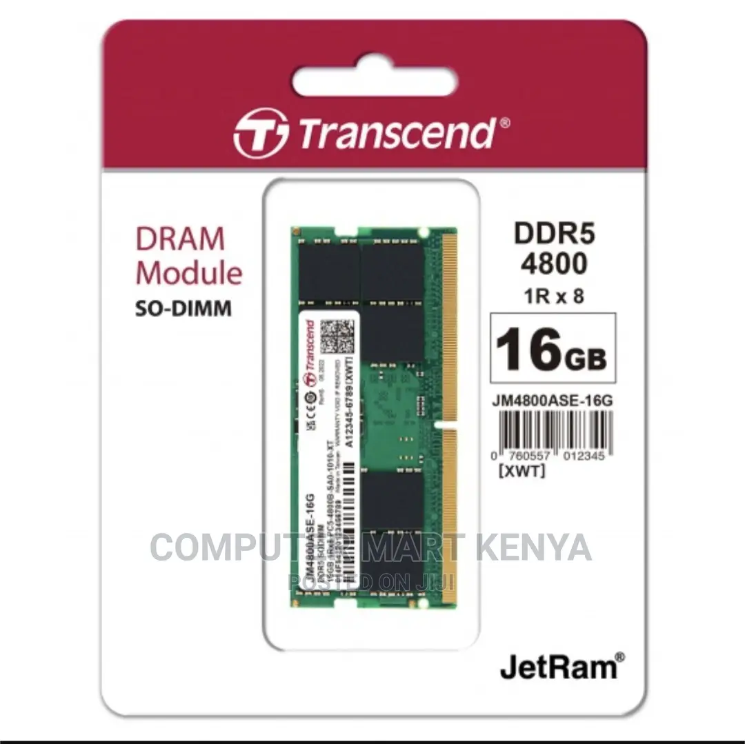 Transcend 16gb RAM Ddr5 Desktop 4800mhz