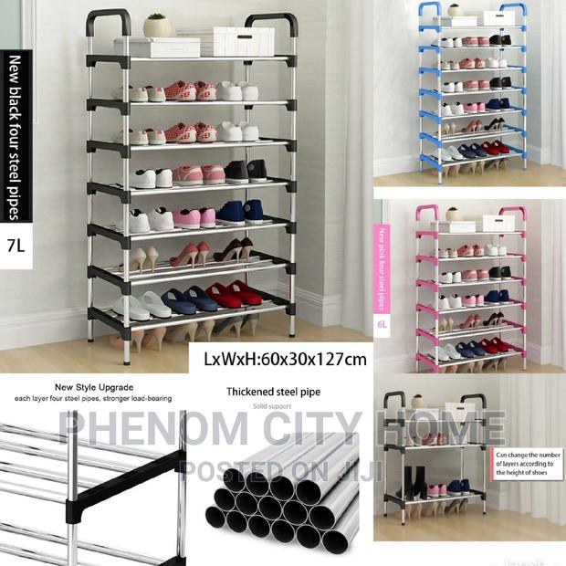 7 Tier Adjustable Shoe Rack - thumbnail 2